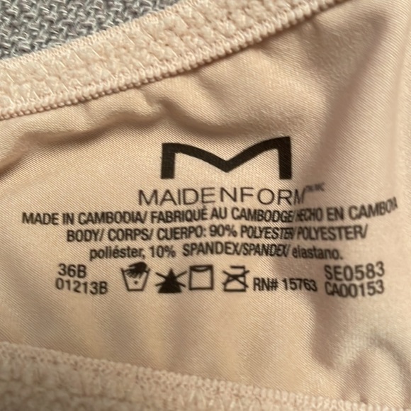 Maidenform Tan Lightly Padded Bra 36B - Picture 3 of 6